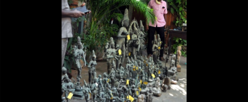 तमिलनाडु पुलिस ने फ्रांसीसी नागरिक के घर से बरामद की करोड़ों अरबों रूपए की 74 पुरातन मूर्तियाँ