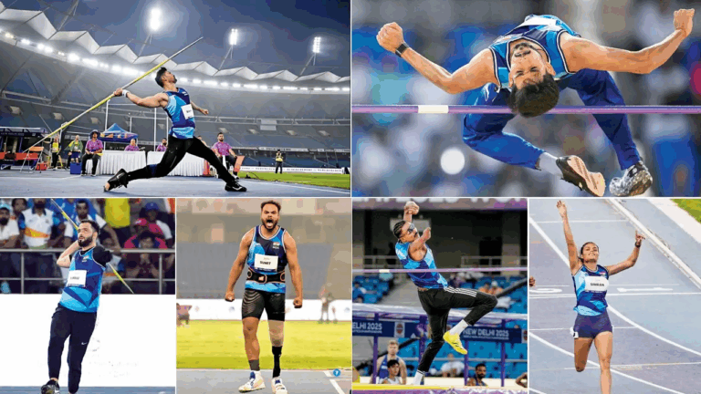 इंडियन ऑयल विश्व पैरा एथलेटिक्स चैंपियनशिप 2025 में भारत ने जीते  22 पदक जीते जिनमें 6 स्वर्ण, 9 रजत और 7 कांस्य पदक